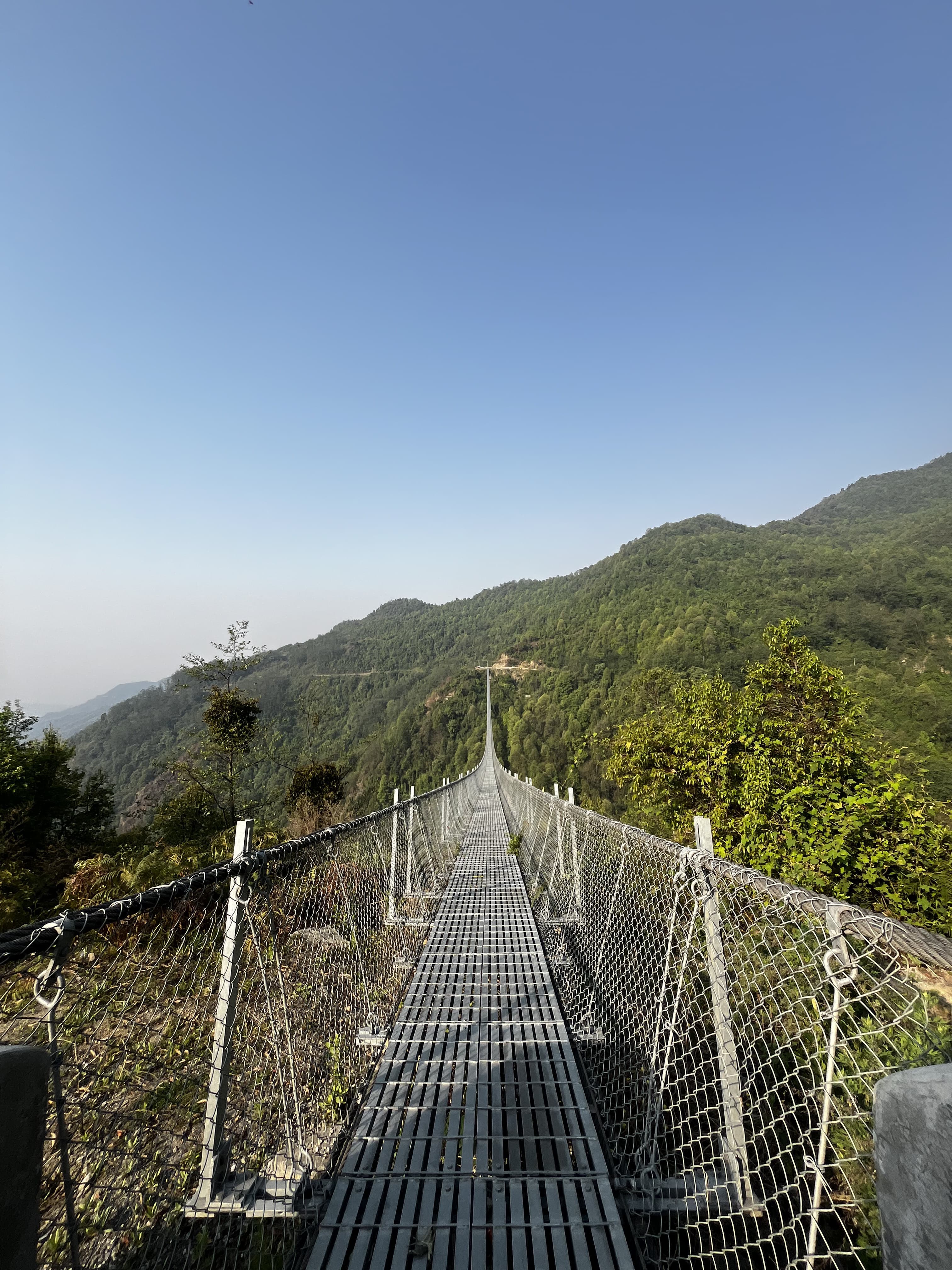 Longest Swing Bridge on The way to Kori