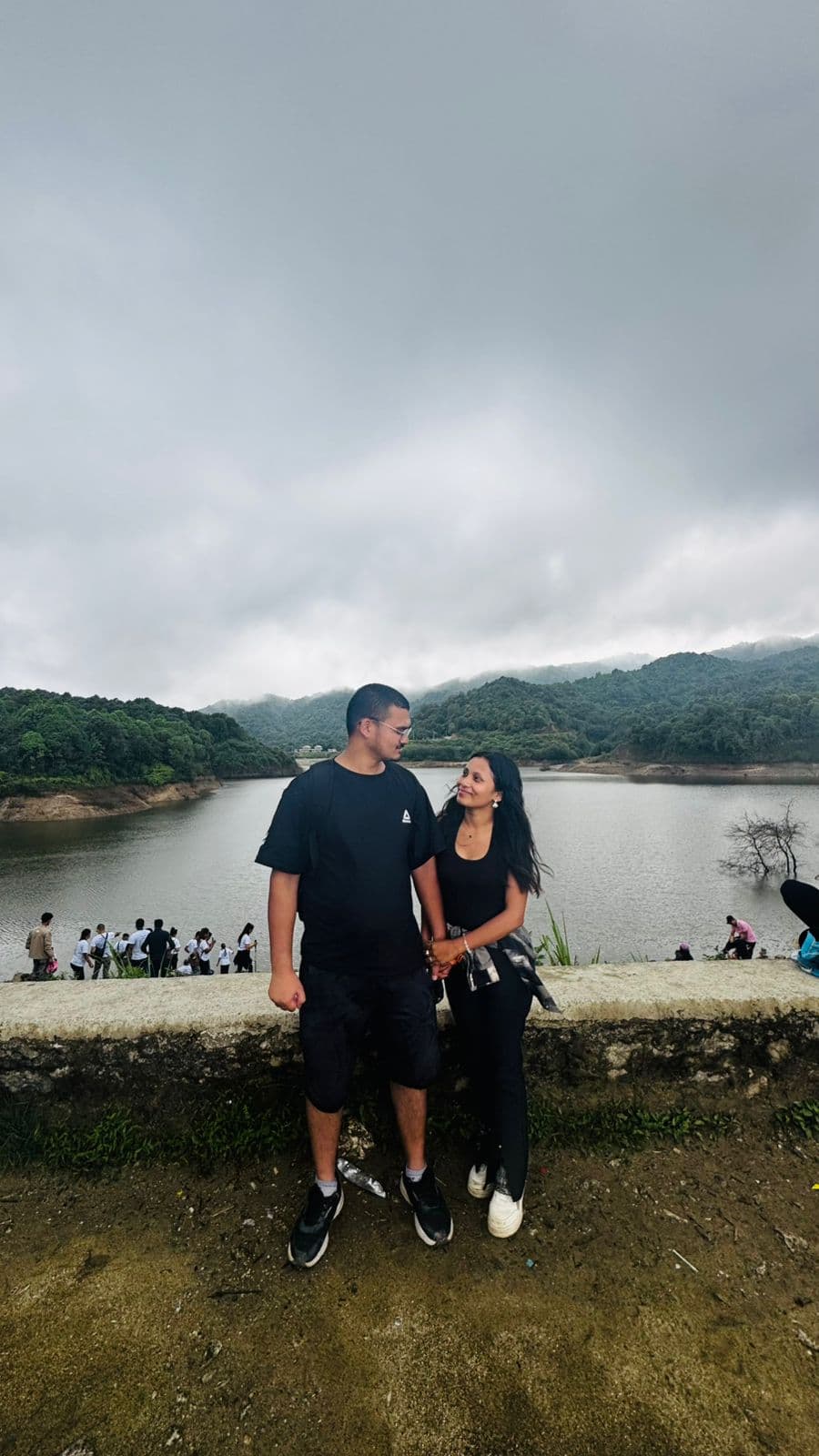Husband & Wife At Dhap Dam