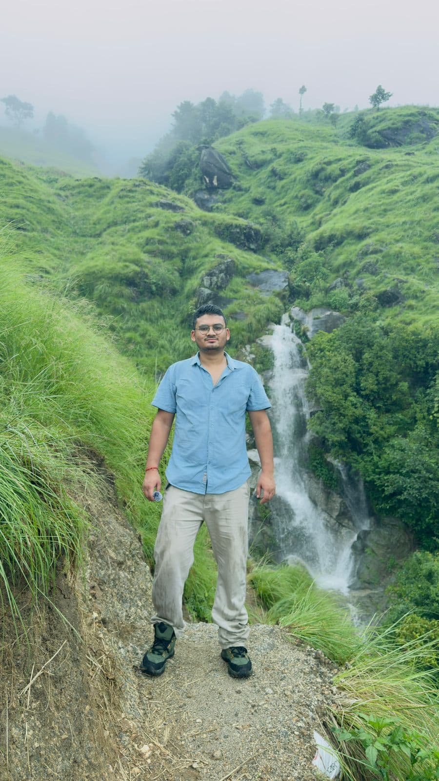 Tarebhir Waterfall | Arjun Jhukal Standing Image